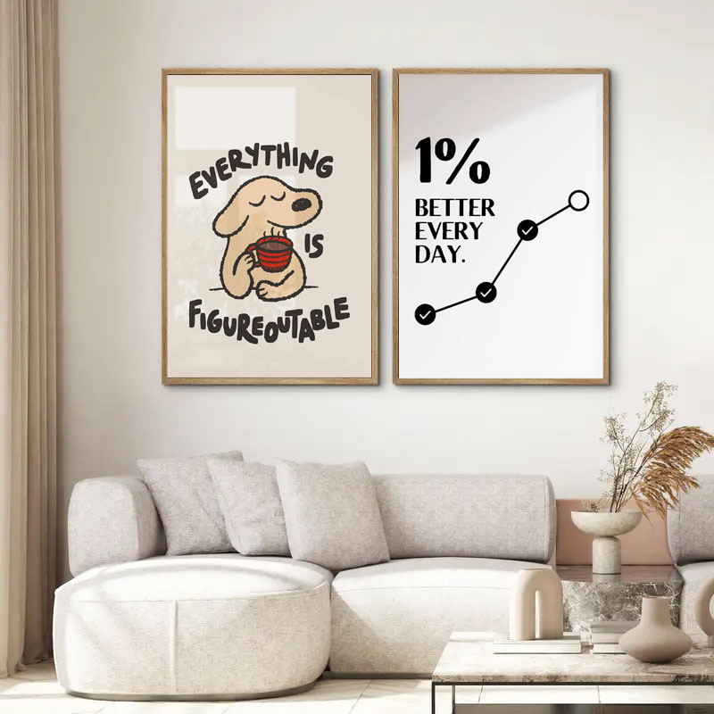 No frame 1pc Inspirational Quo - Home Decor Quotes Ideas 评论和价格