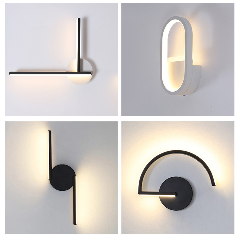 Modern Nordic LED Wall Lamp, M - Home Decor White 评论和价格