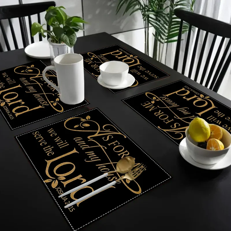 4Pcs Inspirational Linen Place - Home Decor Quotes Ideas 评论和价格