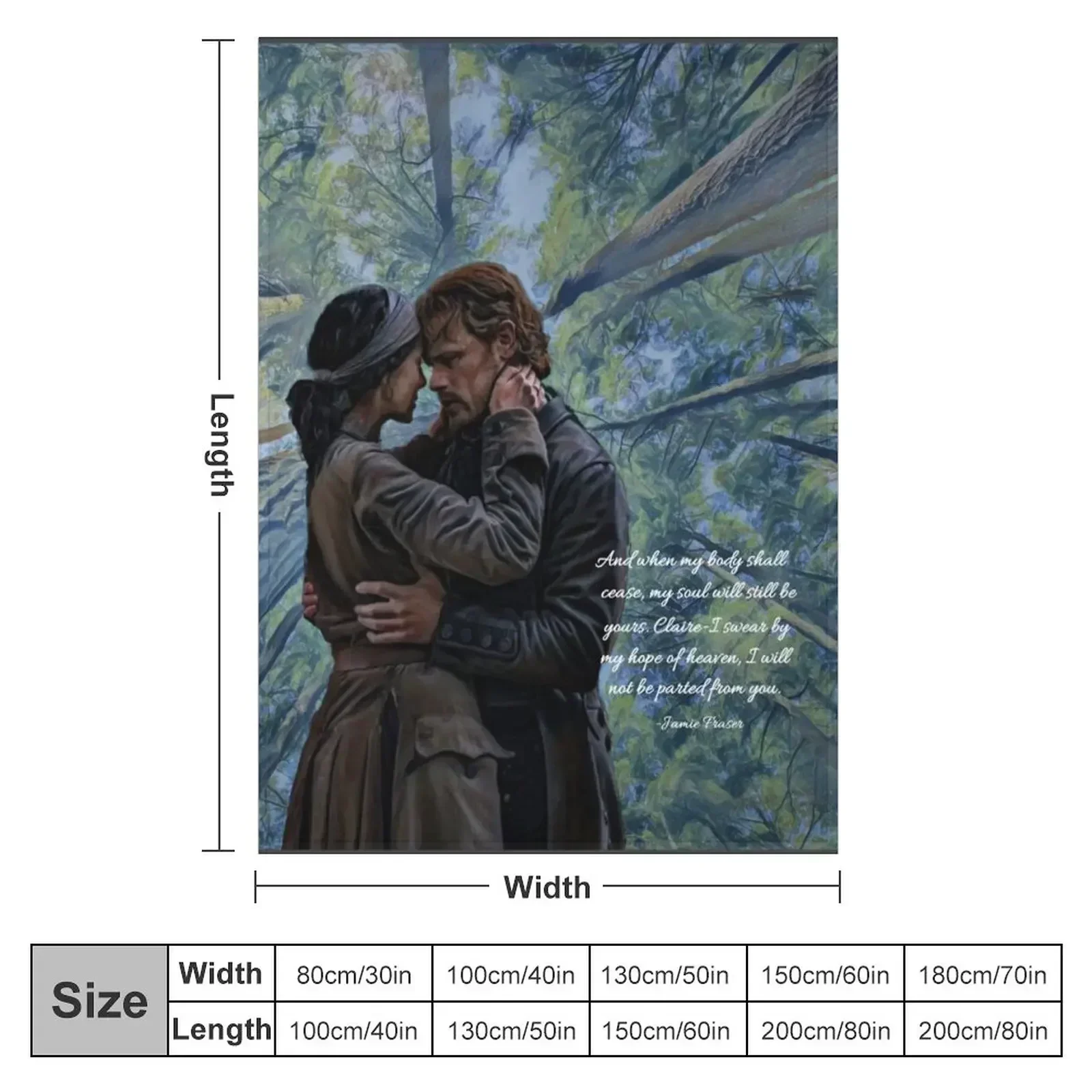 Jamie and Claire Fraser/Outlan - Home Decor Quotes Ideas 评论和价格