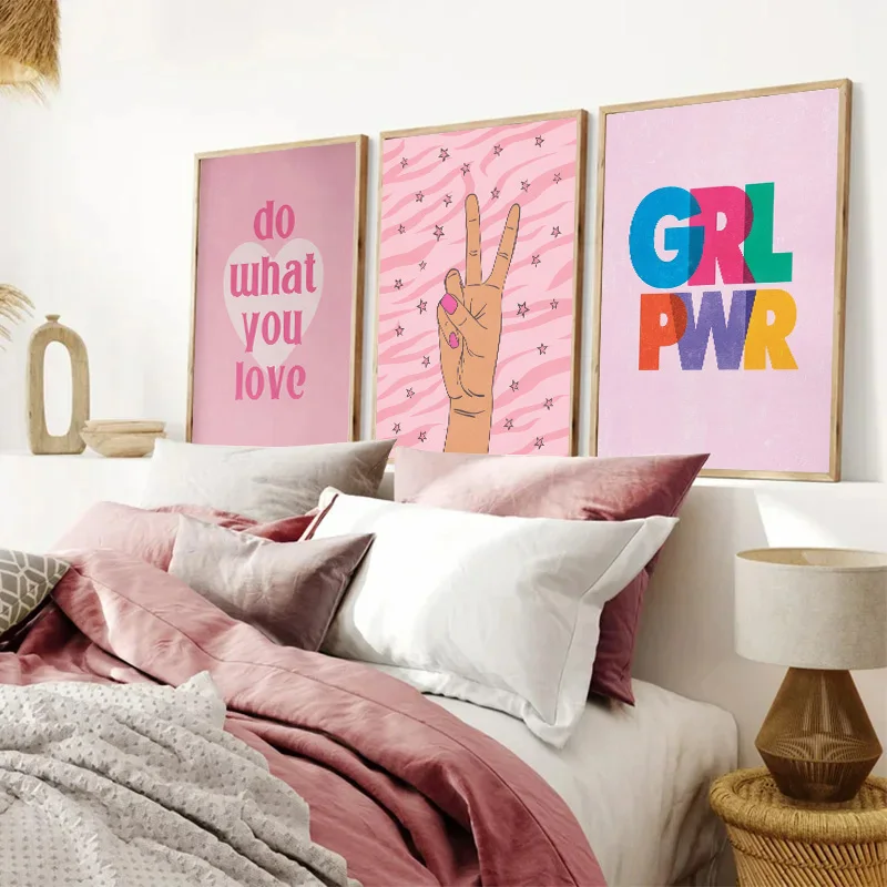 Abstract Pink Lightning Gradie - Home Decor Japandi 评论和价格
