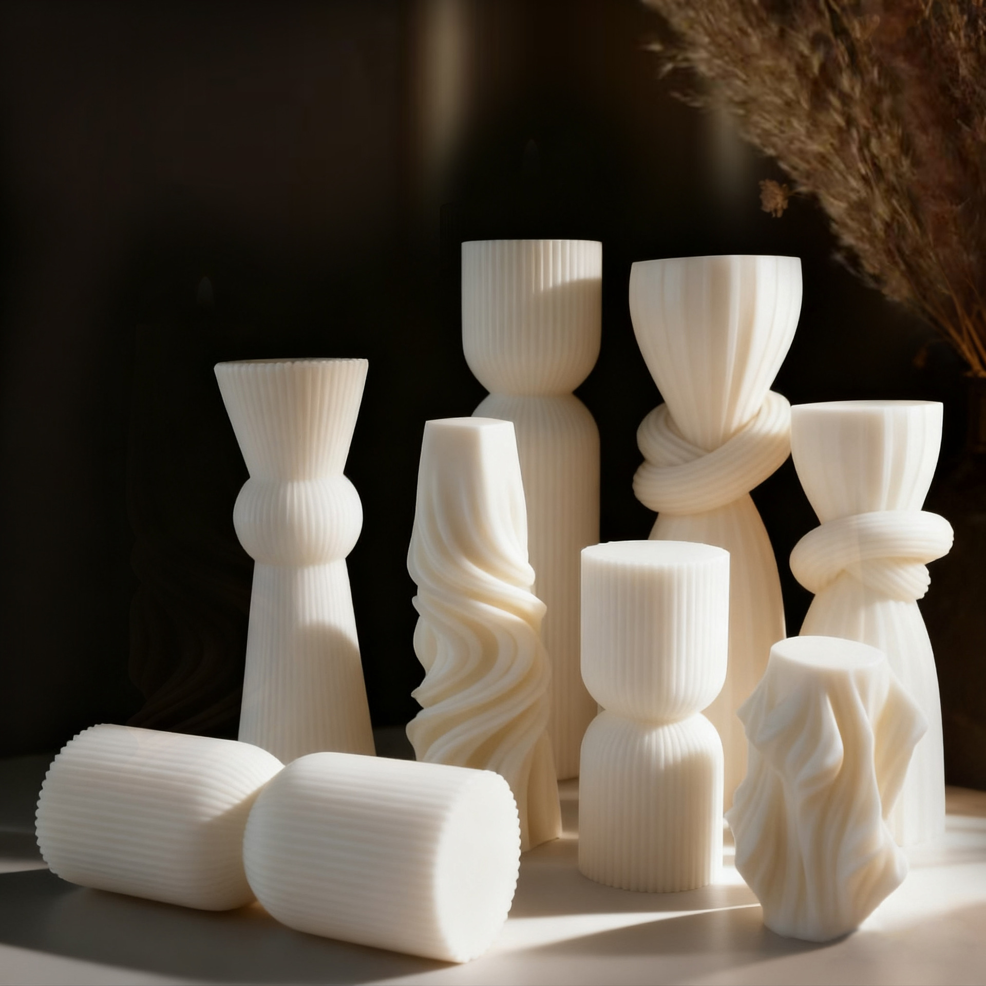Nordic Minimalist White Scente - Home Decor Japandi 评论和价格
