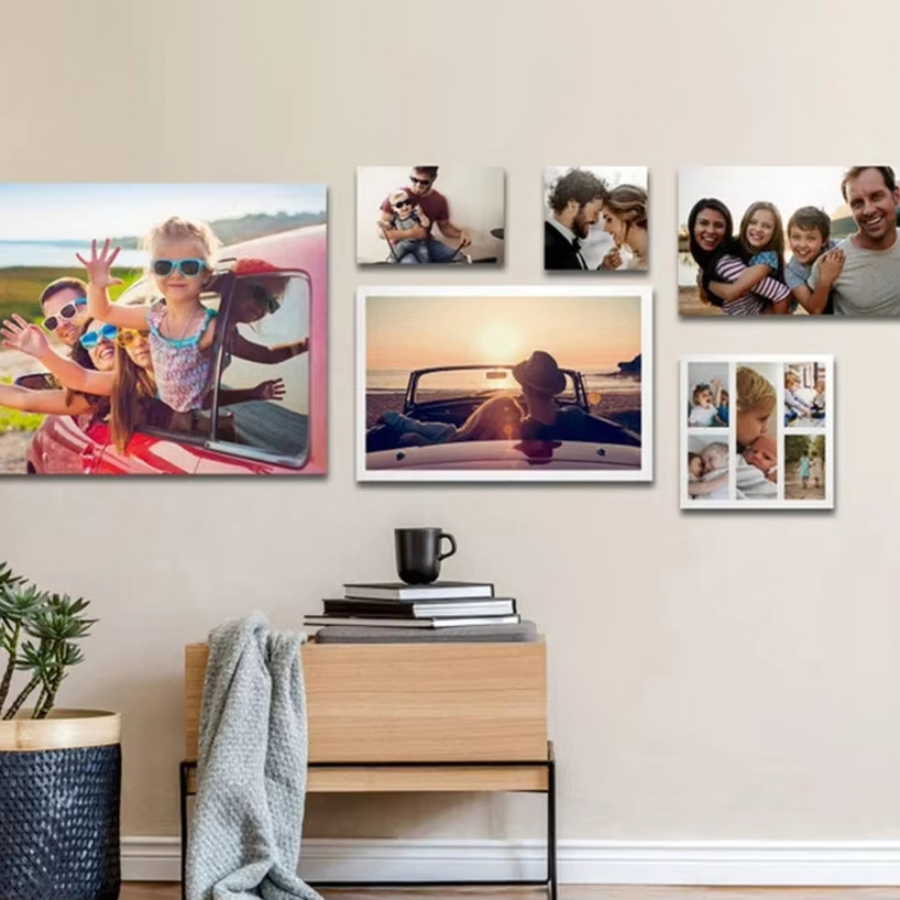 Custom Frameless Photo Canvas  - Home Decor On Wall 评论和价格
