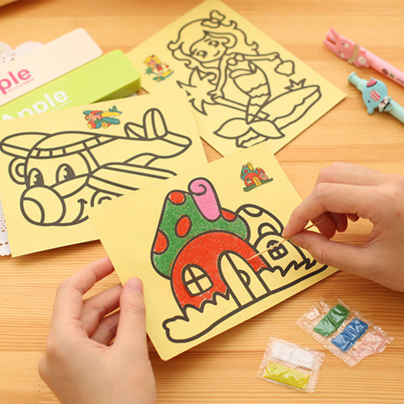 10pcs DIY Sand Painting Toy Se - Sand Art Picture 评论和价格