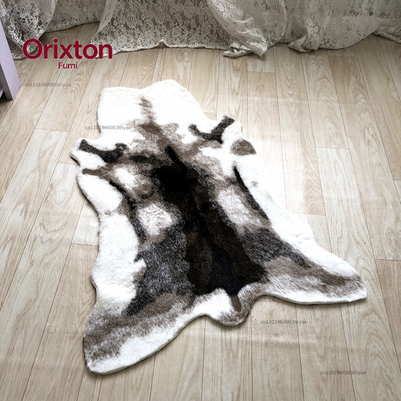 Tiger Printed Rug Cow Leopard  - Cowhide Rug Faux 评论和价格