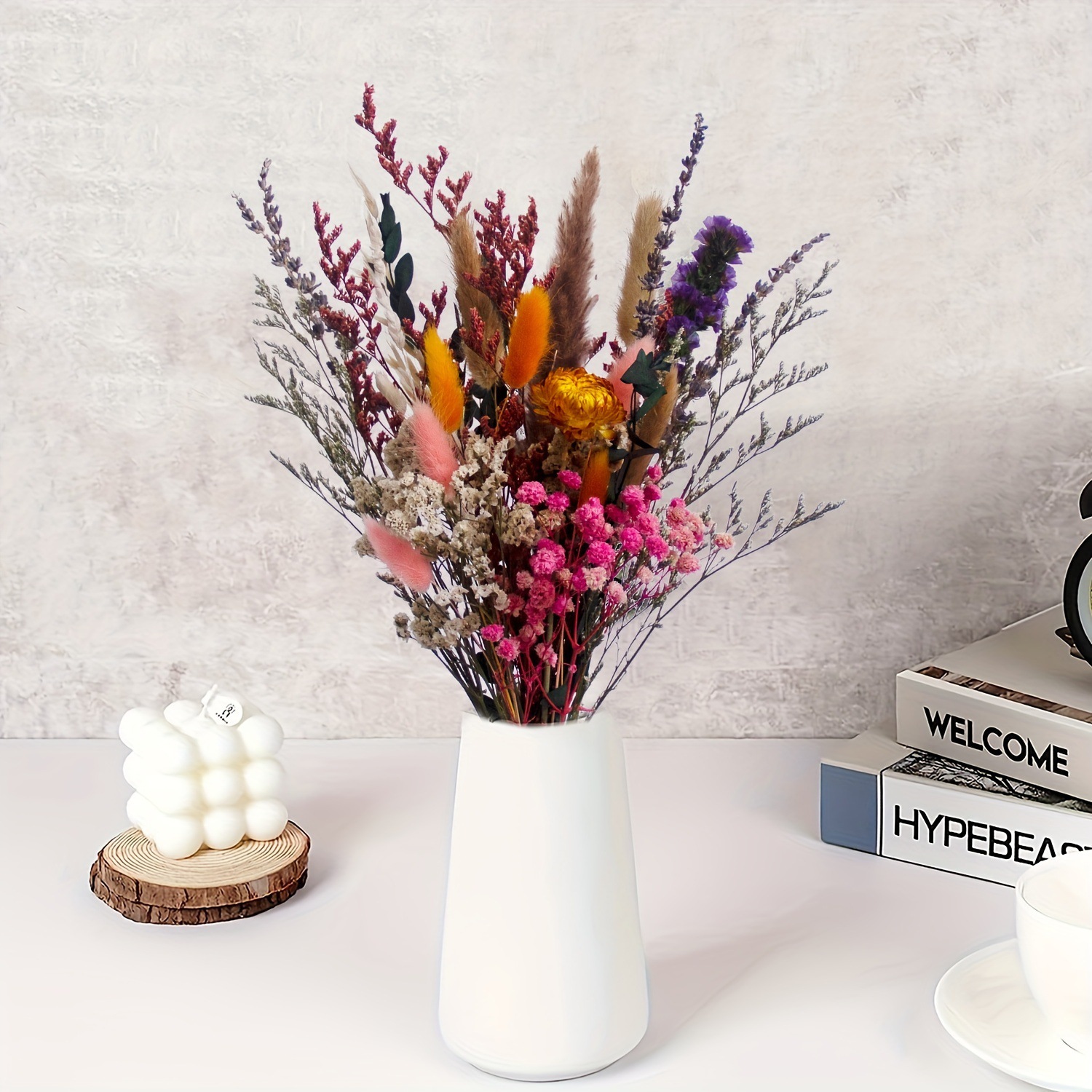 INS Style Dried Baby's Breath  - Home Decor Minimalist Style 评论和价格