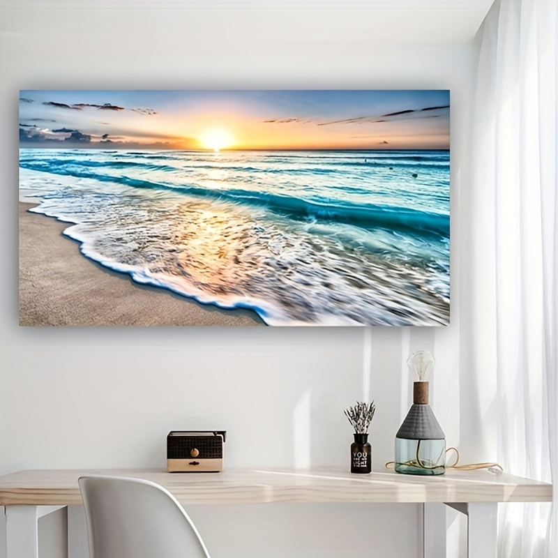 Beach Sunset Wall Art Posters  - Home Decor Japandi 评论和价格