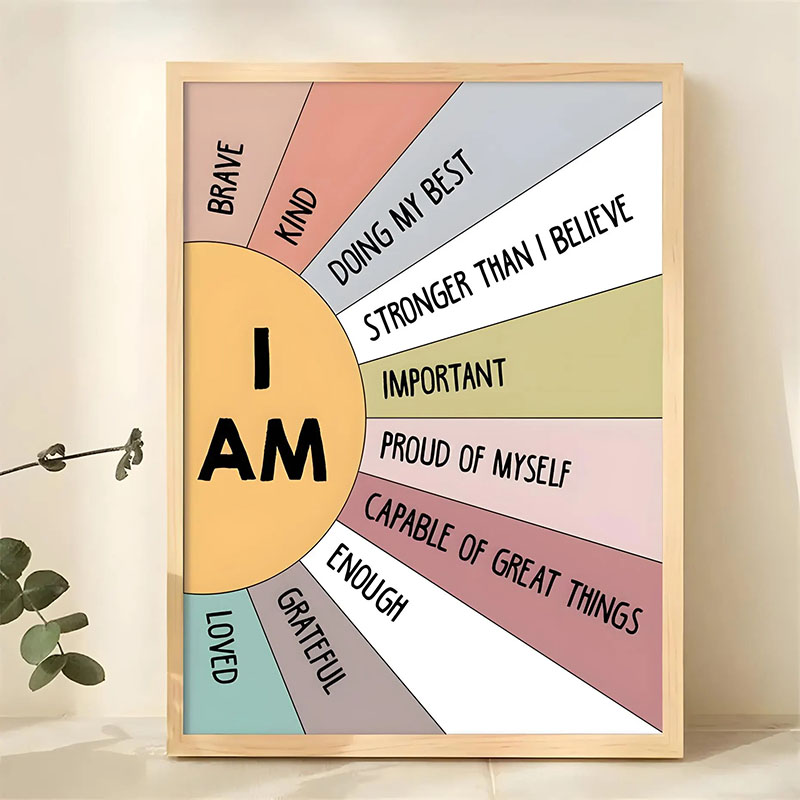 1pc Inspirational Quote Poster - Home Decor Quotes Ideas 评论和价格