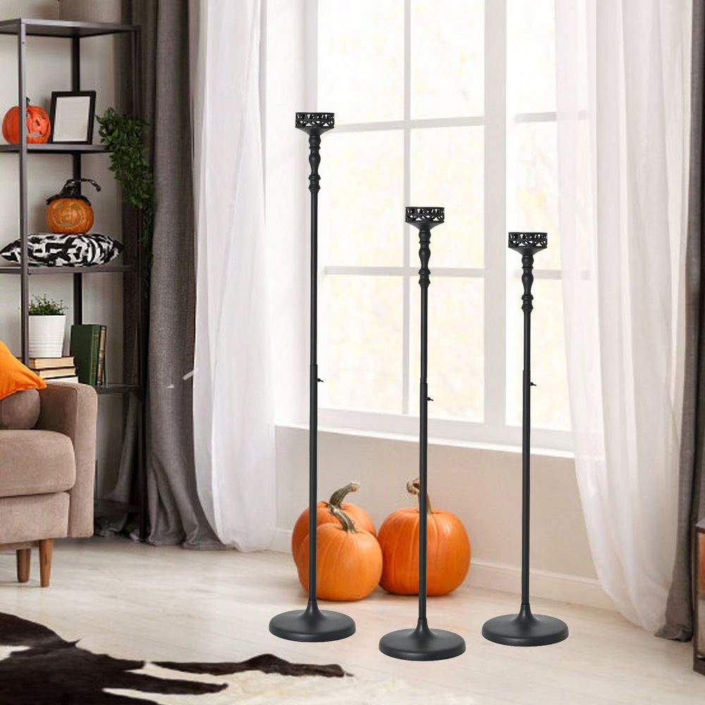 Adjustable Metal Taper Candle  - Home Decor Event 评论和价格