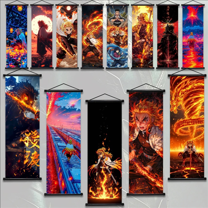 Demon Slayer Kyojuro Rengoku H - Home Decor Painting 评论和价格