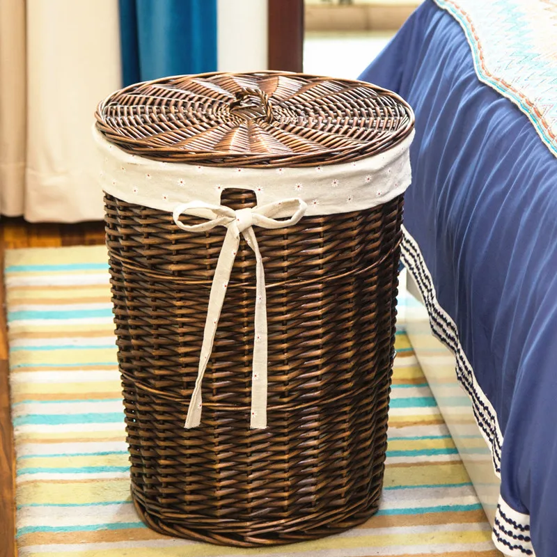 Rattan Hamper Stylish Laundry  - Home Decor Rattan 评论和价格