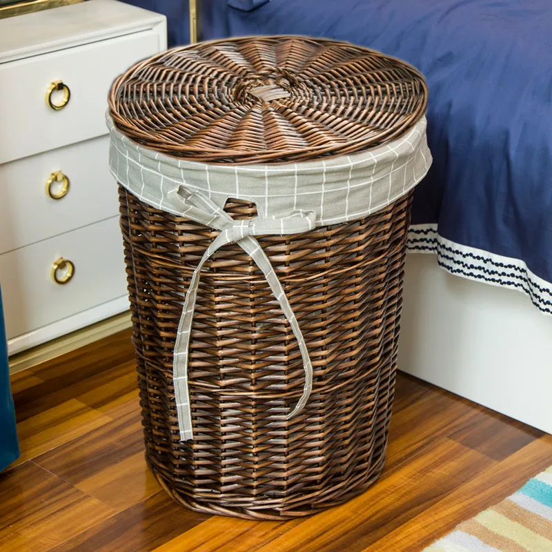 Rattan Hamper Stylish Laundry  - Home Decor Rattan 评论和价格