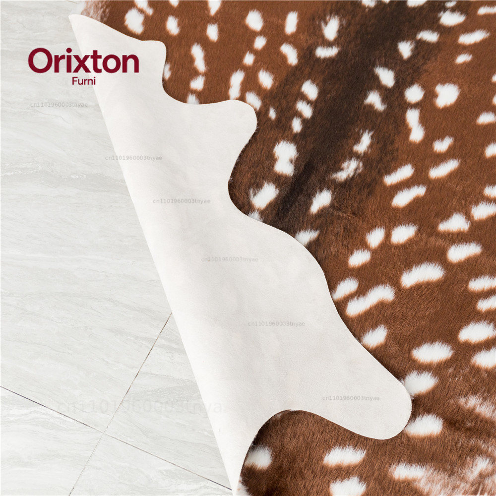 Fashion Hot Faux Deer Printed  - Cowhide Rug Faux 评论和价格
