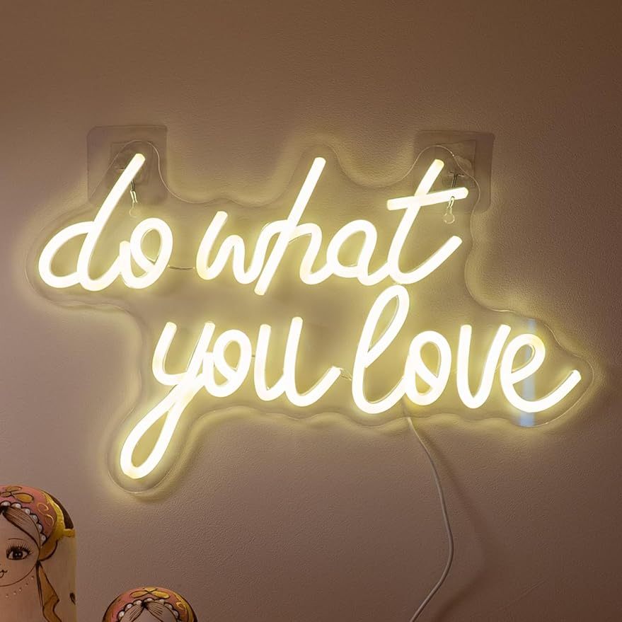 Do What You Love Neon Sign LED - Home Decor Quotes Ideas 评论和价格