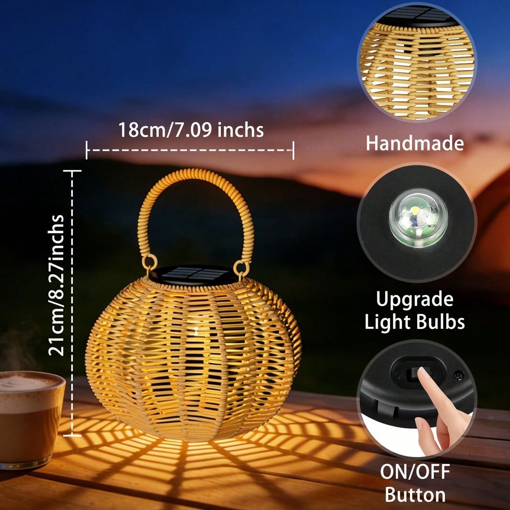 Rattan Solar Ambient Light For - Home Decor Rattan 评论和价格
