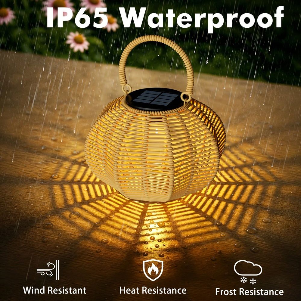 Rattan Solar Ambient Light For - Home Decor Rattan 评论和价格