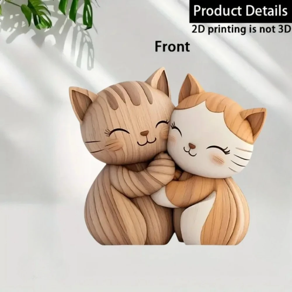 2D Flat Cat Wooden Kitten Dog  - Home Decor Enthusiast 评论和价格