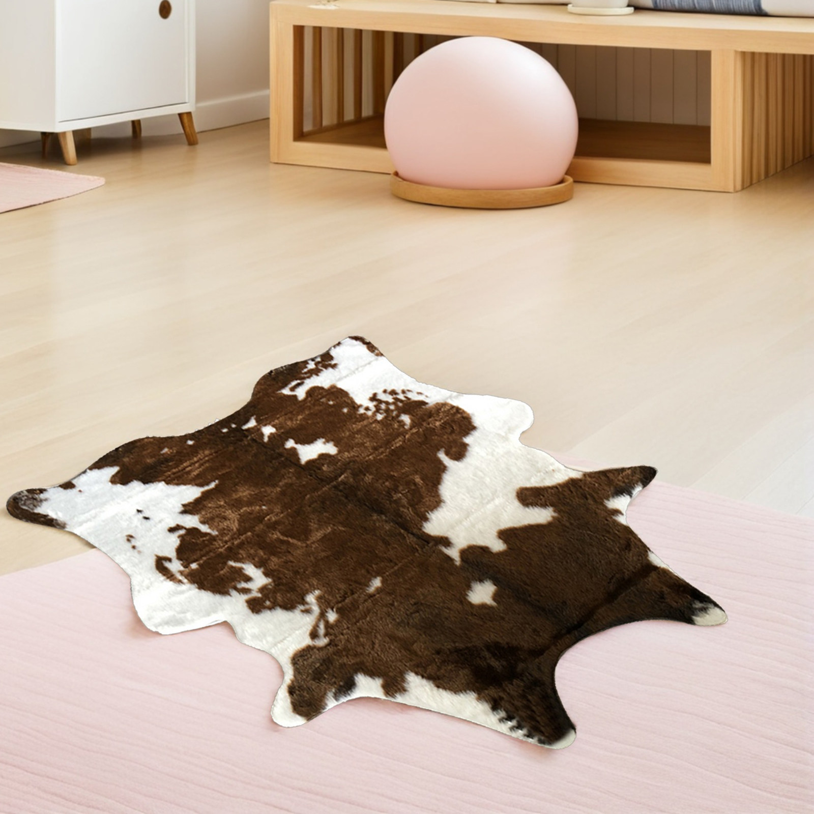 Faux Leather Carpet Cowhide Ca - Cowhide Rug Faux 评论和价格