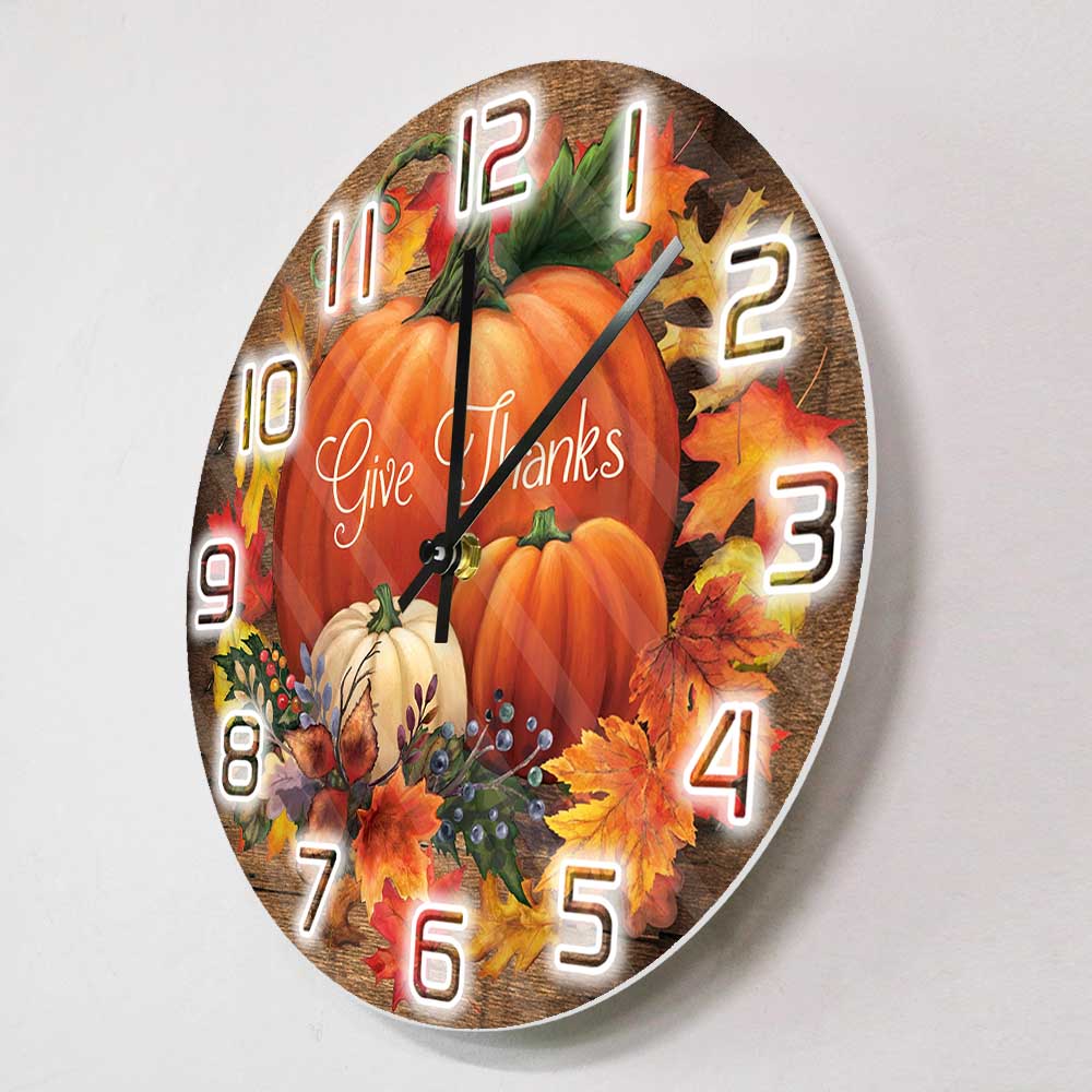 Give Thanks Blessed Wall Clock - Home Decor Design Ideas 评论和价格