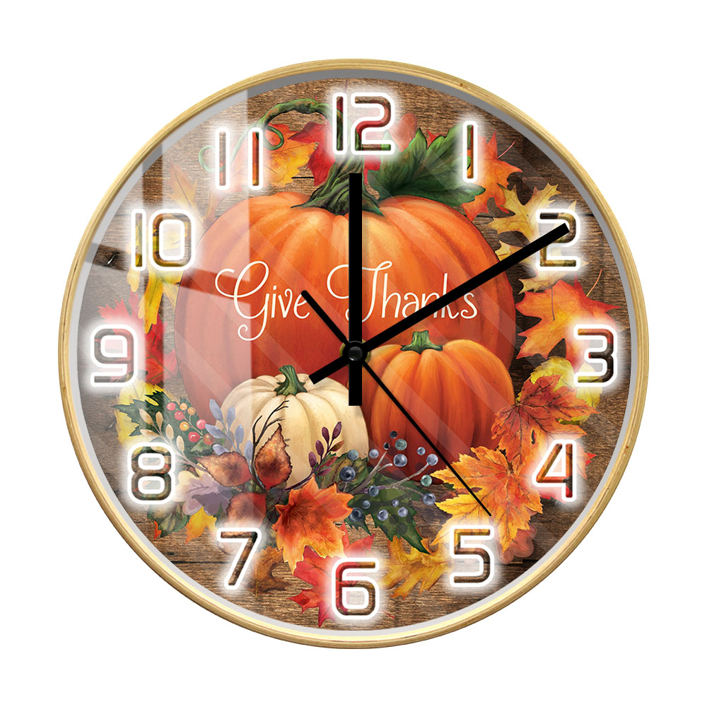 Give Thanks Blessed Wall Clock - Home Decor Design Ideas 评论和价格