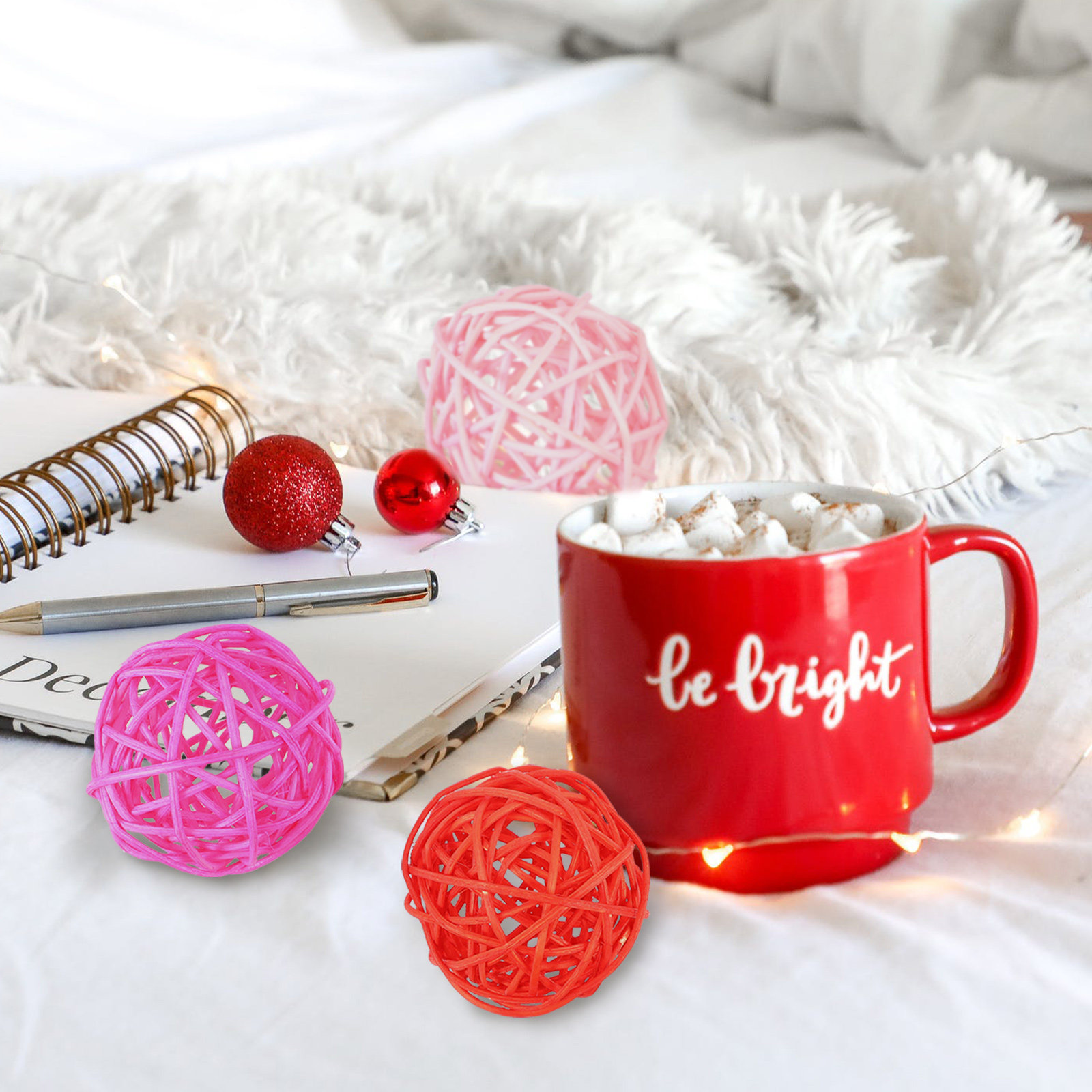 20Pcs Rattan Balls Decorative  - Home Decor Rattan 评论和价格
