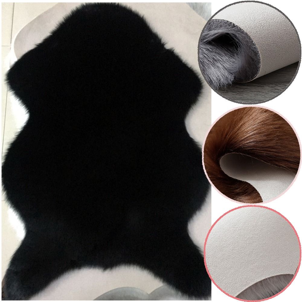 40x60cm New Carpet Plush Soft  - Cowhide Rug Faux 评论和价格