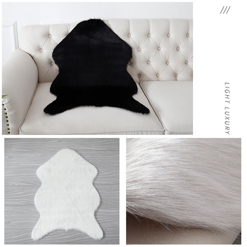 40x60cm New Carpet Plush Soft  - Cowhide Rug Faux 评论和价格