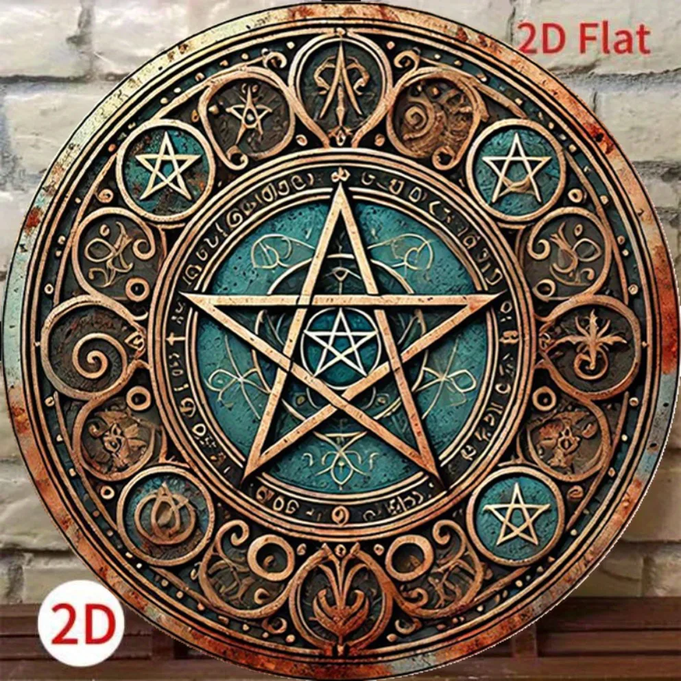 Vintage Wiccan Pentagram Metal - Home Decor Enthusiast 评论和价格