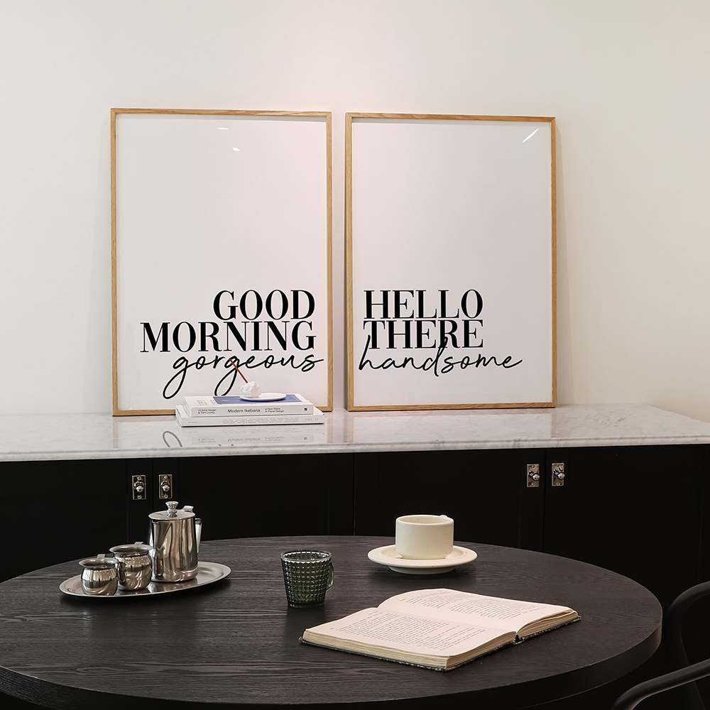 Good Morning Quotes Posters an - Home Decor Quotes Ideas 评论和价格