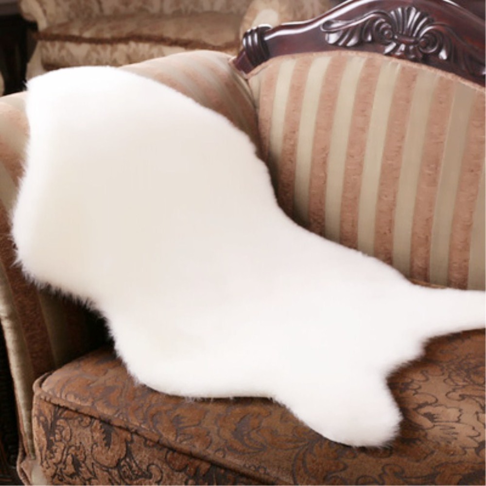 40x60cm Carpet Plush Soft Shee - Cowhide Rug Faux 评论和价格