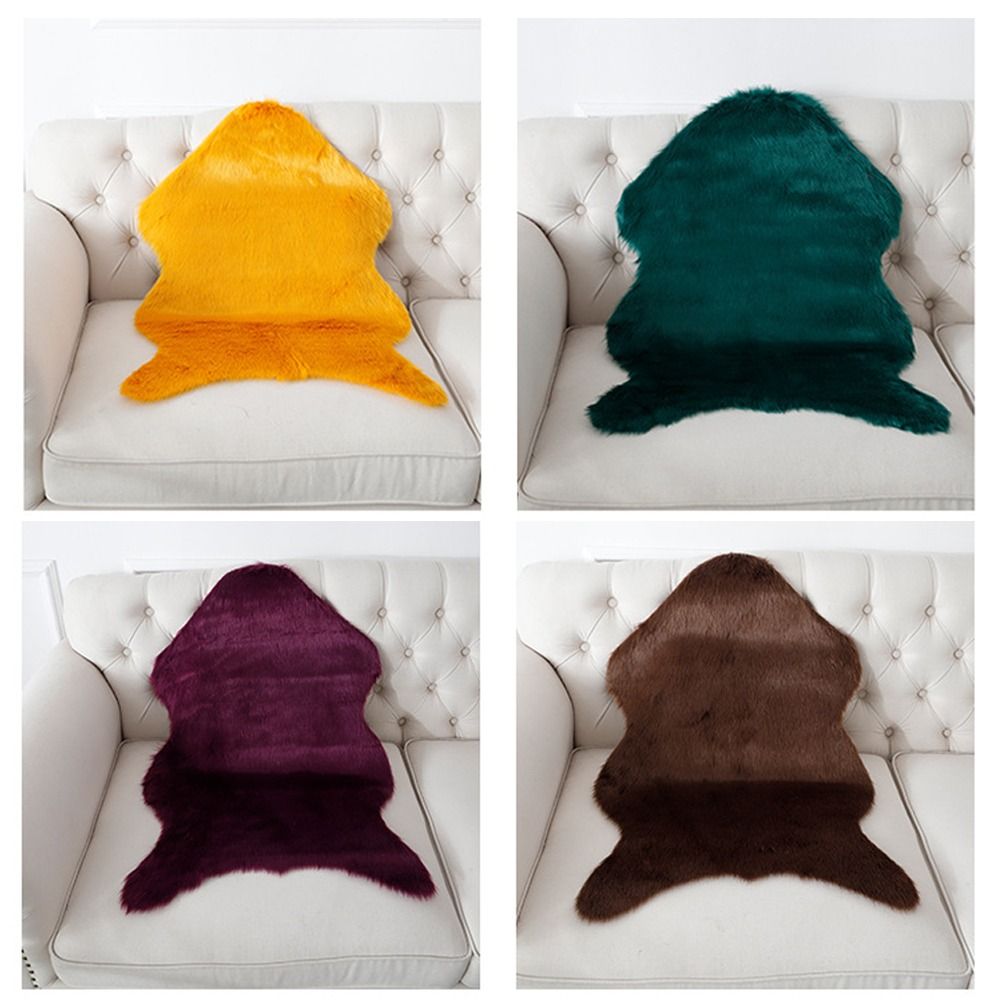 40x60cm Carpet Plush Soft Shee - Cowhide Rug Faux 评论和价格