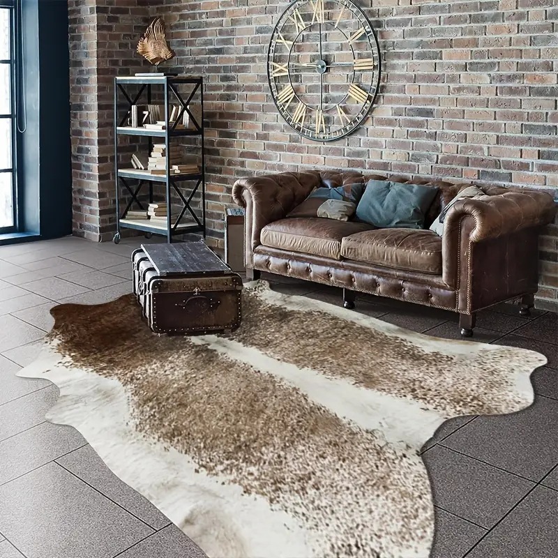 American Style Faux Fur Cowhid - Cowhide Rug Faux 评论和价格
