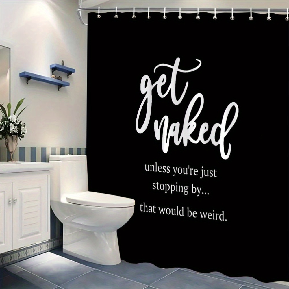 Funny Quote Shower Curtain Nov - Home Decor Quotes Ideas 评论和价格