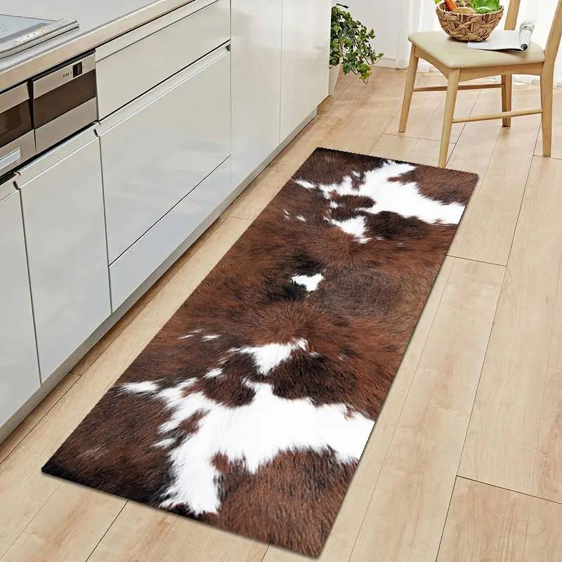 VIKAMA 1/2Pcs Western Cow Prin - Cowhide Rug Faux 评论和价格