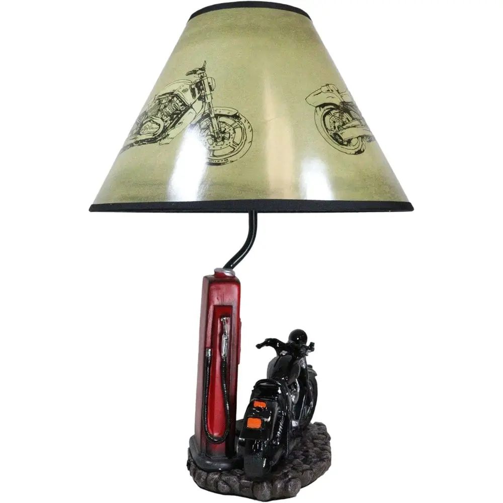 Vintage Retro Black Motorcycle - Home Decor Lighting 评论和价格