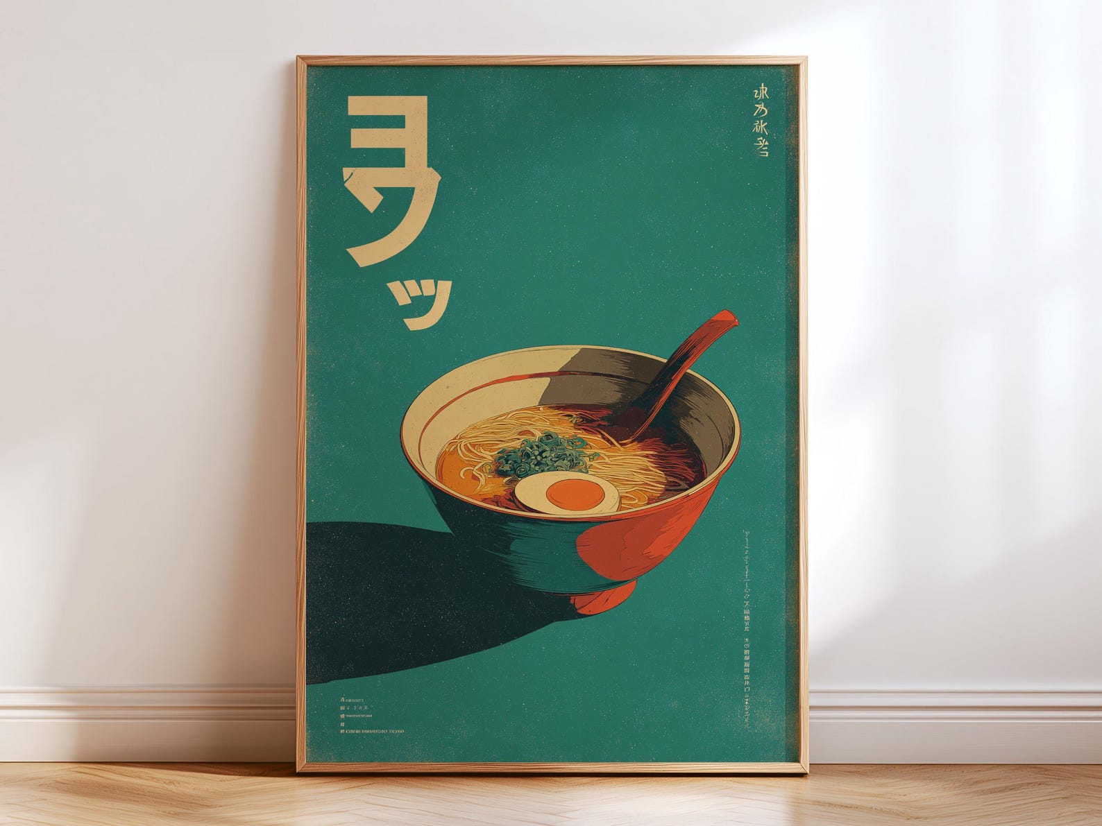 Retro Japanese Ramen Canvas Ar - Home Decor Minimalist Style 评论和价格