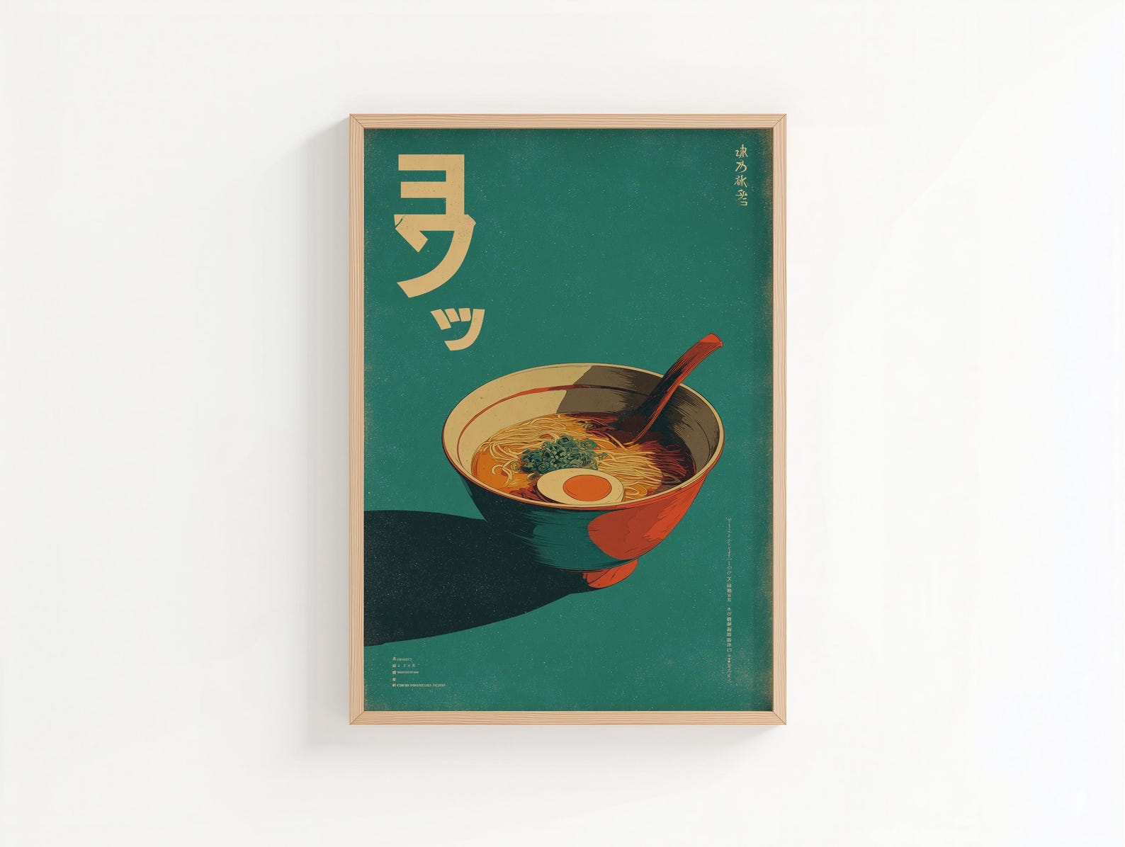Retro Japanese Ramen Canvas Ar - Home Decor Minimalist Style 评论和价格