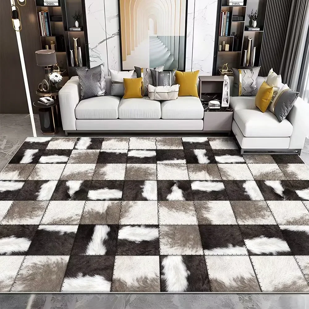 Modern Imitation Cowhide Luxur - Cowhide Rug Faux 评论和价格