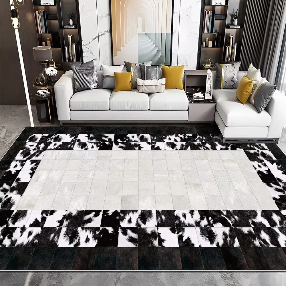 Modern Imitation Cowhide Luxur - Cowhide Rug Faux 评论和价格
