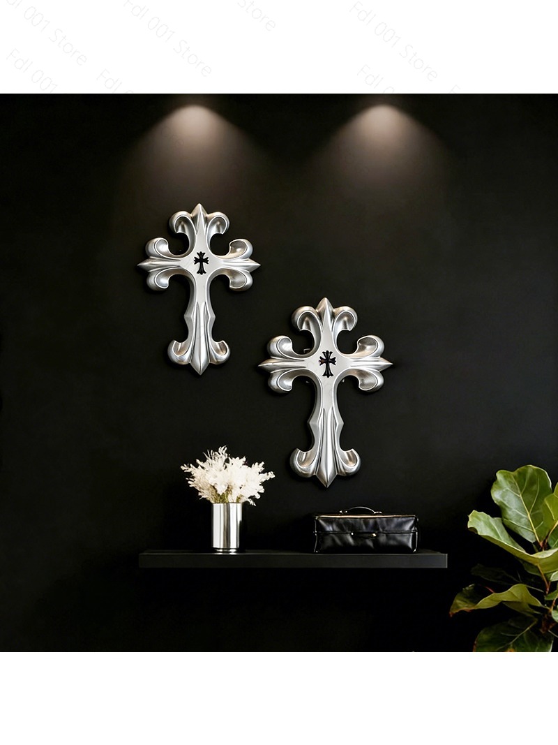 Nordic black and white cross w - Home Decor White 评论和价格