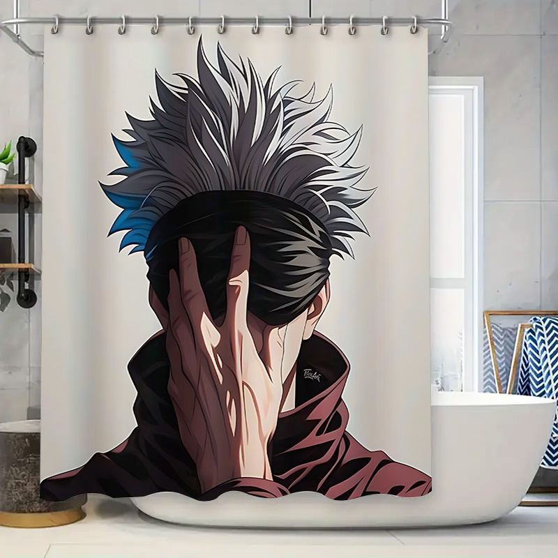 Anime Style Shower Curtain Uni - Home Decor Design Ideas 评论和价格