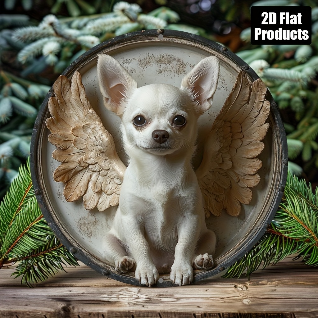 2D Flat, 1pc, Chihuahua Theme, - Home Decor Theme 评论和价格