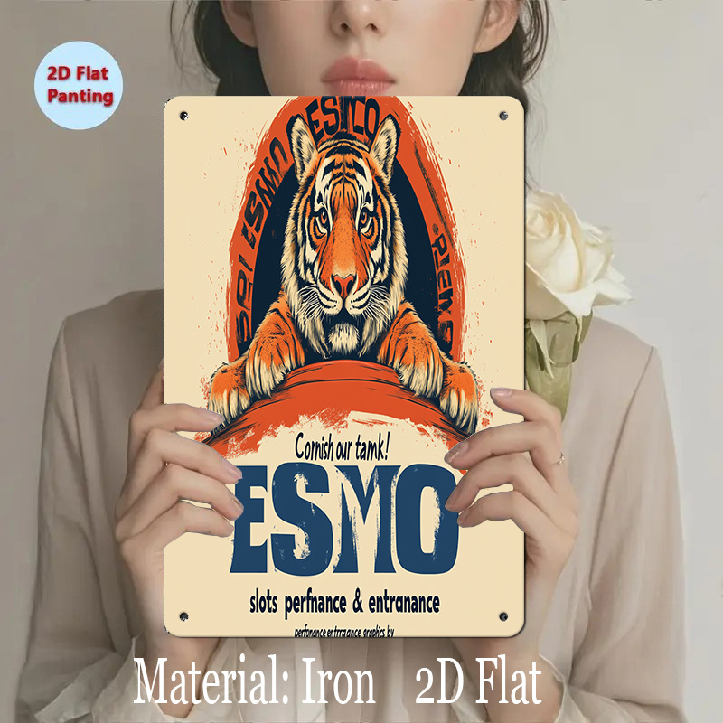 Vintage Tiger Design Iron Meta - Home Decor Design Ideas 评论和价格