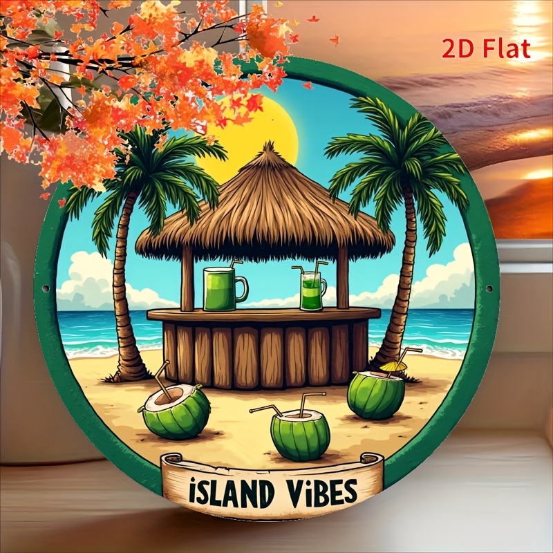 1pc Tropical Beach Bar Aluminu - Home Decor Theme 评论和价格