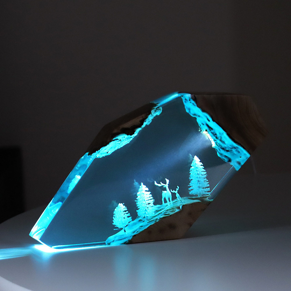 Forest Fairy Deer Desktop Art  - Home Decor Resin 评论和价格