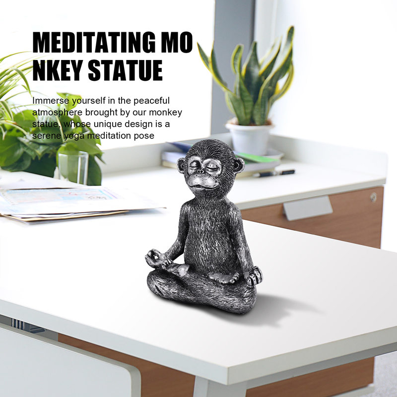 Meditating Monkey Statue Resin - Home Decor Resin 评论和价格