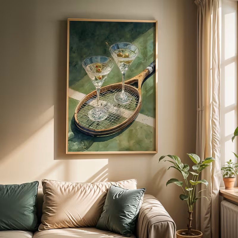 Vintage Poster Featuring Tenni - Home Decor Theme 评论和价格