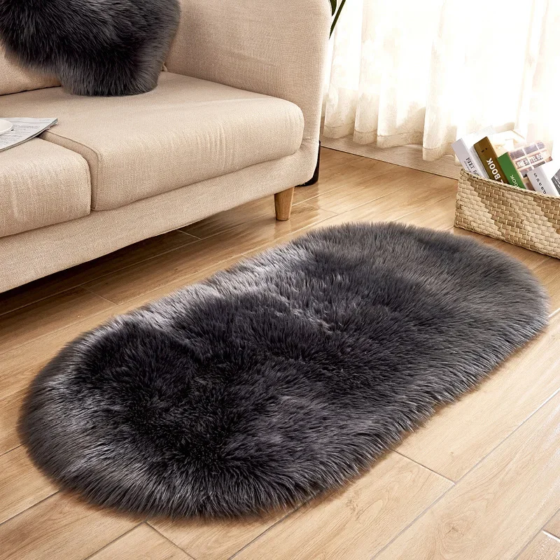 Luxury Faux Fur Rug Large Soft - Cowhide Rug Faux 评论和价格