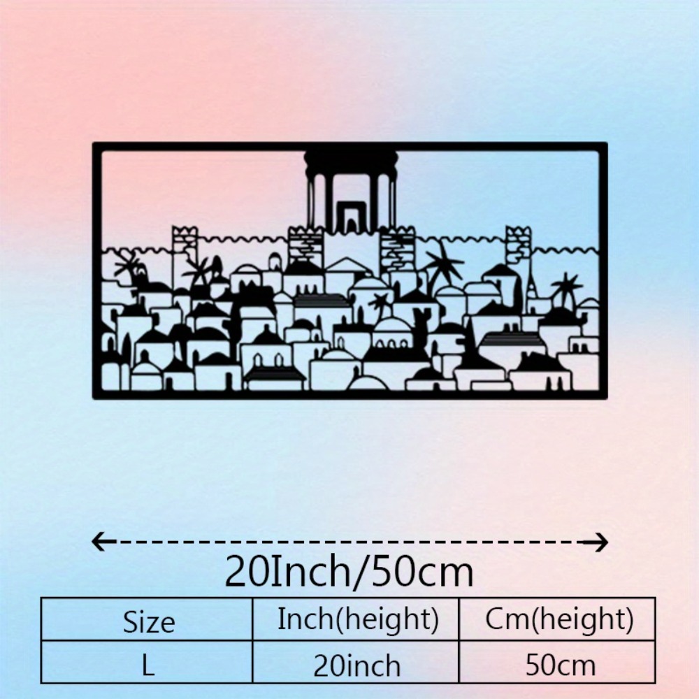 CIFBUY Metal Wall Art Jerusale - Home Decor Gift 评论和价格