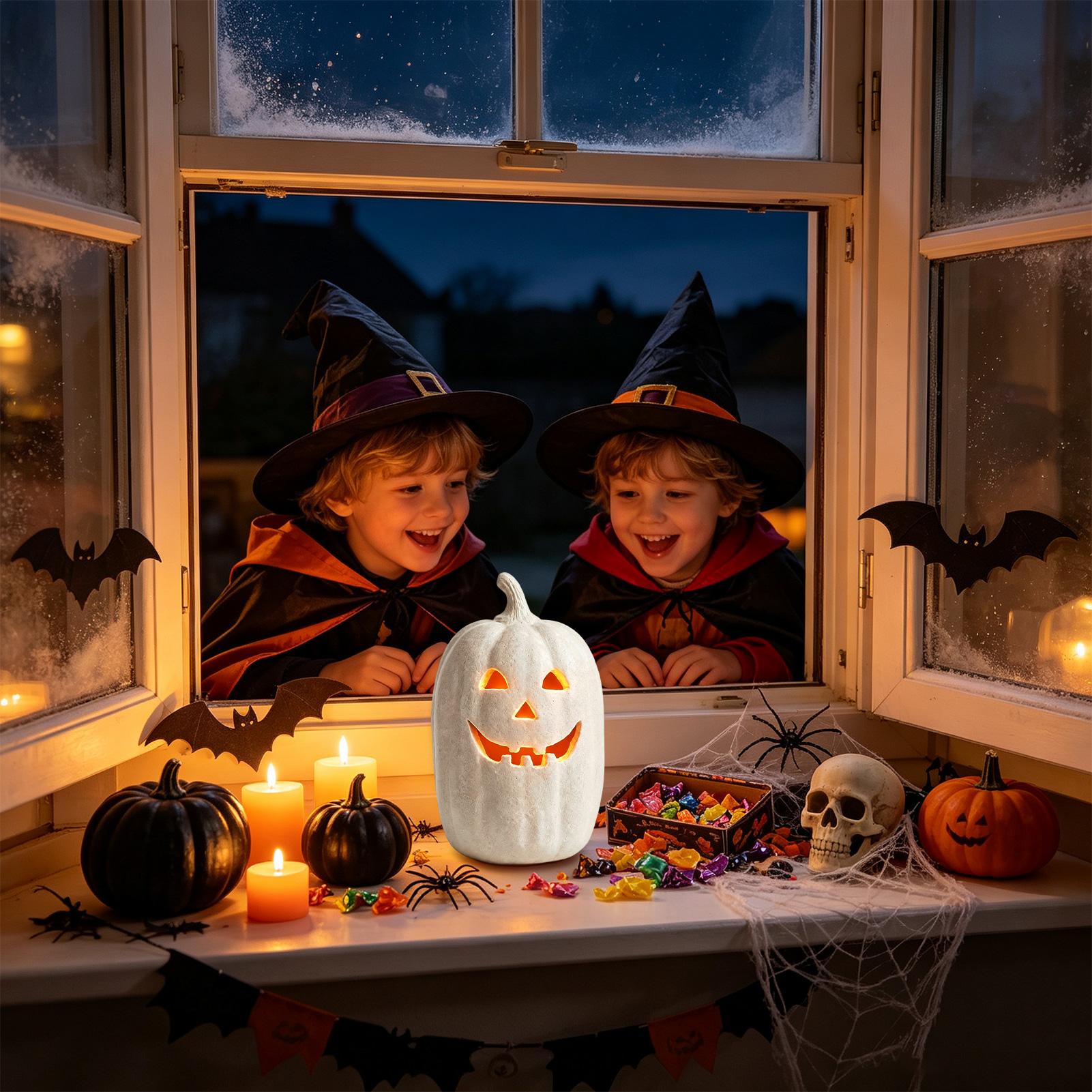 Halloween Pumpkin Decor Resin  - Home Decor Resin 评论和价格